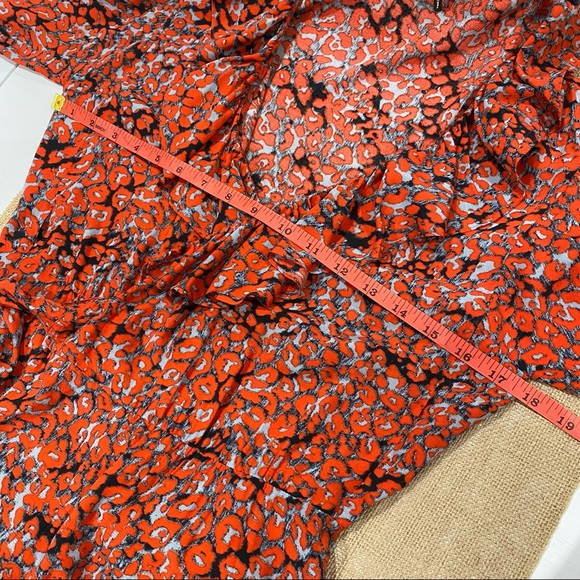 Maje Ruffled Leopard-Print Crepe Wrap Mini Dress - Picture 11 of 12